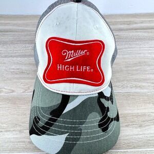 Miller High Life Camo Trucker Hat Mesh Back Adjustable Infinity Beer Cap
